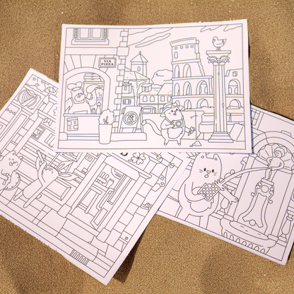 Colouring book • Europe City Trip • Vol 1
